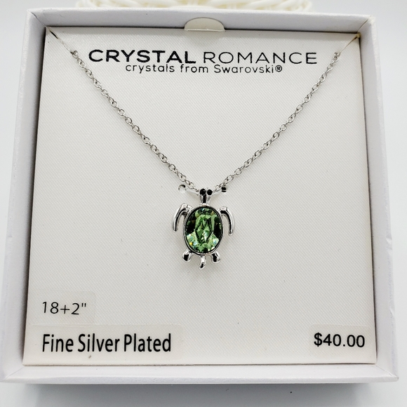 Swarovski crystals Turtle necklace - Picture 4 of 7